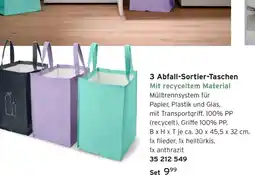 Tchibo 3 Abfall-Sortier-Taschen Angebot