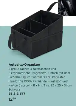 Tchibo Autositz-Organizer Angebot