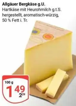 Globus Allgäuer Bergkäse g.U. Angebot