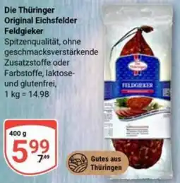 Globus Die Thüringer Original Eichsfelder Feldgieker Angebot