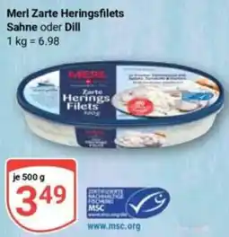 Globus Merl Zarte Heringsfilets Sahne oder Dill Angebot
