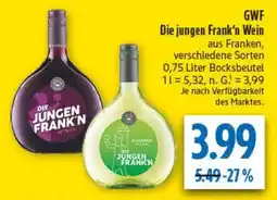 diska GWF Die jungen Frank'n Wein Angebot