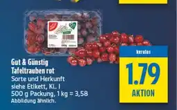 diska Gut & Günstig Tafeltrauben rot Angebot