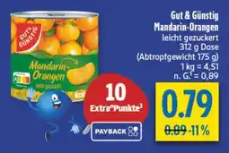 diska Gut & Günstig Mandarin-Orangen leicht gezuckert Angebot