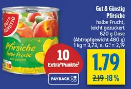 diska Gut & Günstig Pfirsiche Angebot