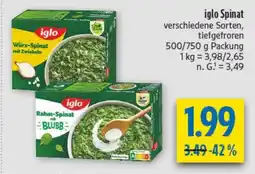 diska iglo Spinat Angebot