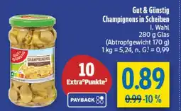 diska Gut & Günstig Champignons in Scheiben Angebot