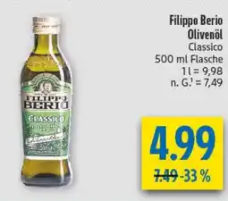 diska Filippo Berio Olivenöl Classico Angebot