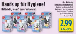 diska Gut & Günstig Einmalhandschuhe Nitril Angebot