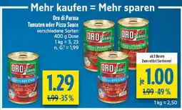 diska Oro di Parma Tomaten oder Pizza Sauce Angebot