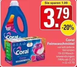 WEZ Coral Feinwaschmittel Angebot