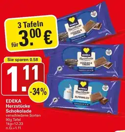 WEZ EDEKA Herzstücke Schokolade Angebot