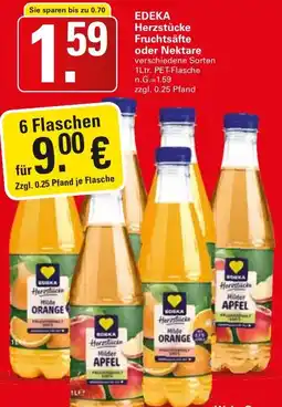 WEZ EDEKA Herzstücke Fruchtsäfte oder Nektare Angebot