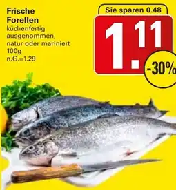 WEZ Frische Forellen Angebot