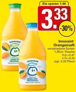 WEZ Innocent Orangensaft Angebot
