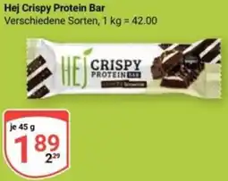 Globus Hej Crispy Protein Bar Angebot