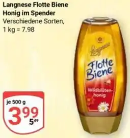 Globus Langnese Flotte Biene Honig im Spender Angebot