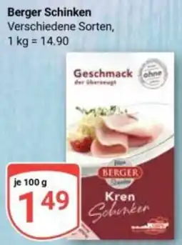 Globus Berger Schinken Angebot