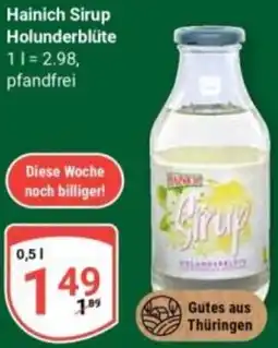 Globus Hainich Sirup Holunderblüte Angebot