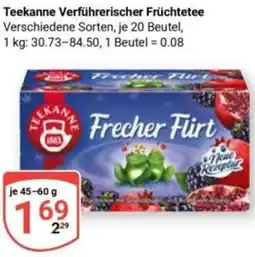 Globus Teekanne Verführerischer Früchtetee Angebot