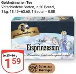 Globus Goldmännchen Tee Angebot