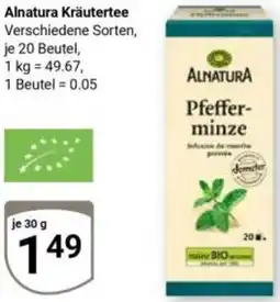 Globus Alnatura Kräutertee Angebot