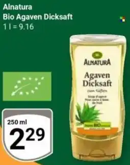 Globus Alnatura Bio Agaven Dicksaft Angebot