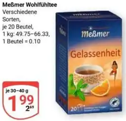 Globus Meẞmer Wohlfühltee Angebot