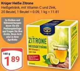 Globus Krüger Heiße Zitrone Angebot