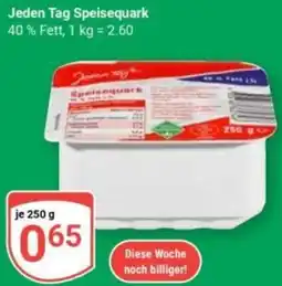 Globus Jeden Tag Speisequark Angebot