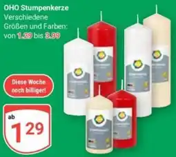 Globus OHO Stumpenkerze Angebot