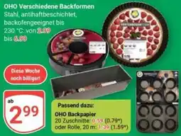 Globus OHO Verschiedene Backformen Angebot