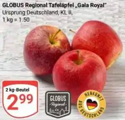 Globus GLOBUS Regional Tafeläpfel „Gala Royal" Angebot