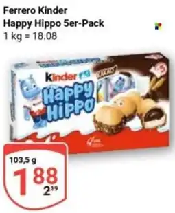 Globus Ferrero Kinder Happy Hippo 5er-Pack Angebot
