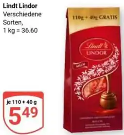 Globus Lindt Lindor Angebot
