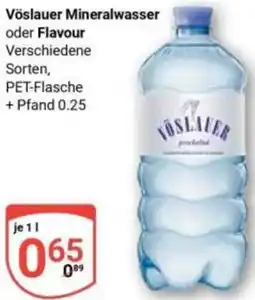Globus Vöslauer Mineralwasser oder Flavour Angebot