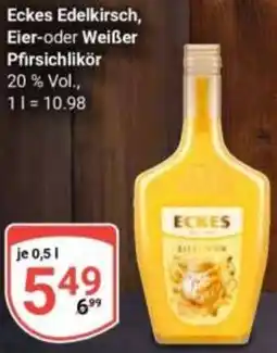 Globus Eckes Edelkirsch, Eier-oder Weißer Pfirsichlikör Angebot