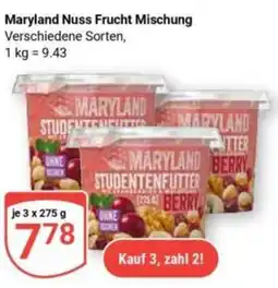 Globus Maryland Nuss Frucht Mischung Angebot
