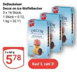 Globus DeBeukelaer Decor on ice Waffelbecher Angebot