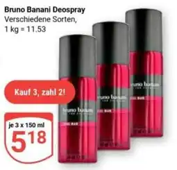 Globus Bruno Banani Deospray Angebot