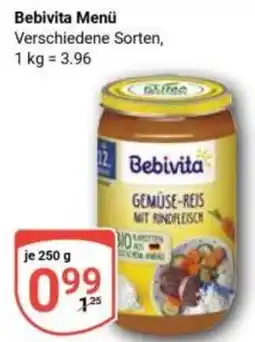 Globus Bebivita Menü Angebot