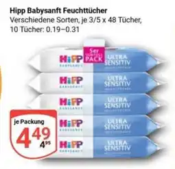 Globus Hipp Babysanft Feuchttücher Angebot