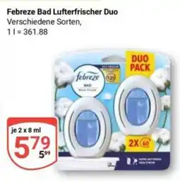 Globus Febreze Bad Lufterfrischer Duo Angebot