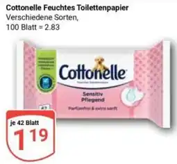 Globus Cottonelle Feuchtes Toilettenpapier Angebot