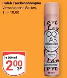 Globus Colab Trockenshampoo Angebot