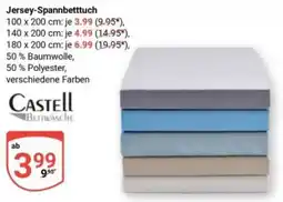 Globus Jersey-Spannbetttuch Angebot