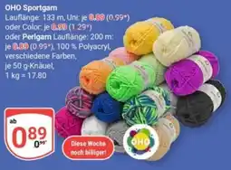 Globus OHO Sportgarn Angebot