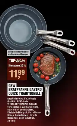 Handelshof GSW Bratpfanne gastro quick traditionell Angebot