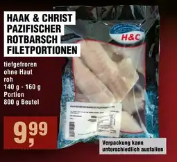 Handelshof Haak & christ pazifischer rotbarsch filetportionen Portion Angebot