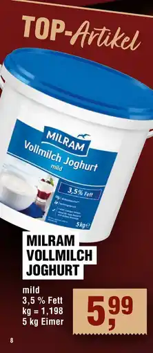 Handelshof Milram vollmilch joghurt Angebot